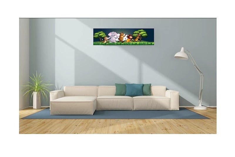 DARSHANAM WORLD Beatiful Designer Ac Cover |Cutest Printed Air Conditioning Dust Cover For Indoor & All Type AC Split Covers |Colorfull Folding Designer Ac Cover (Funny Jungle Safari 1 Ton) - Image 4