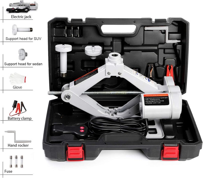 STANDTALL Electric Car Jack Car Floor Jack 3 Ton All-in-one Automatic 12v Scissor Lift Jack Car Repair Tool for Sedans and SUV - Image 1