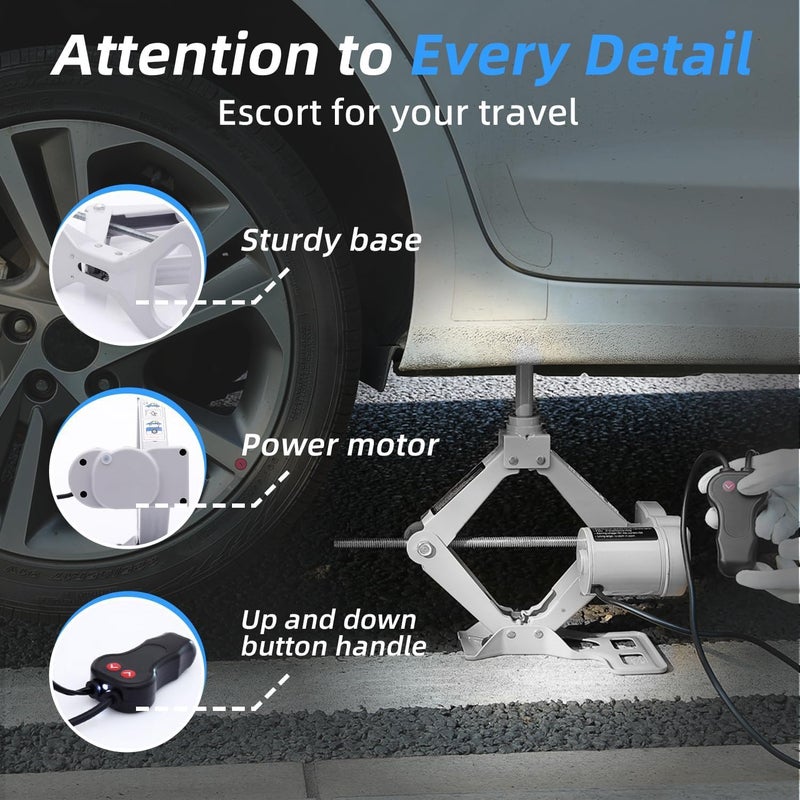 STANDTALL Electric Car Jack Car Floor Jack 3 Ton All-in-one Automatic 12v Scissor Lift Jack Car Repair Tool for Sedans and SUV - Image 3