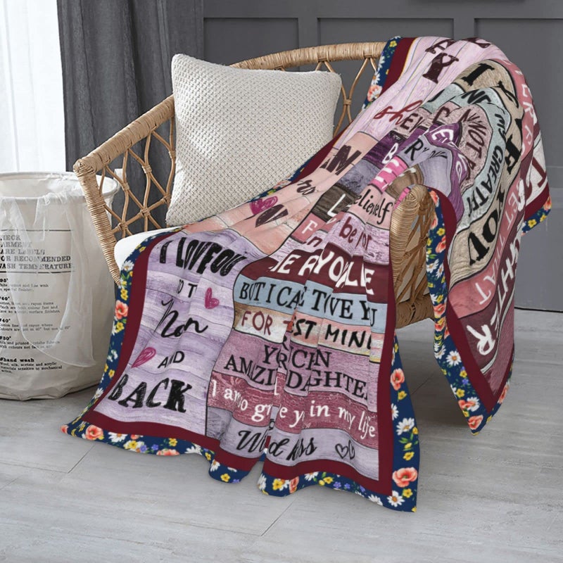 AJIIUSV Granddaughter Gifts from Grandma  Gifts for Granddaughter  Granddaughter Blankets from Grandma  Birthday Gifts for Granddaughter from Grandparents Grandpa  Graudation Gifts for Granddaughter 50""x60"" - Image 4