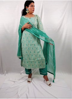 PRIYA’S PANACHE PRIYA'S PANACHE Straight Rayon Kurta Pant Dupatta Set - Designer Festival Traditional Ethnic Indian Partywear For Women  - Image 3