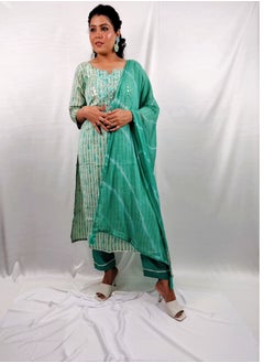 PRIYA’S PANACHE PRIYA'S PANACHE Straight Rayon Kurta Pant Dupatta Set - Designer Festival Traditional Ethnic Indian Partywear For Women  - Image 4