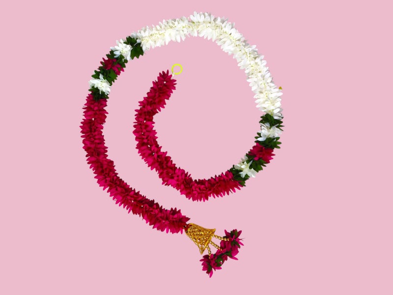 afarza Garland Toran for Door Entrance Home Decoration Wall Hanging Backdrop Pooja Festival Relegious Handmade Gift Bandarwal 4Pieces 5ft (Rani) - Image 2