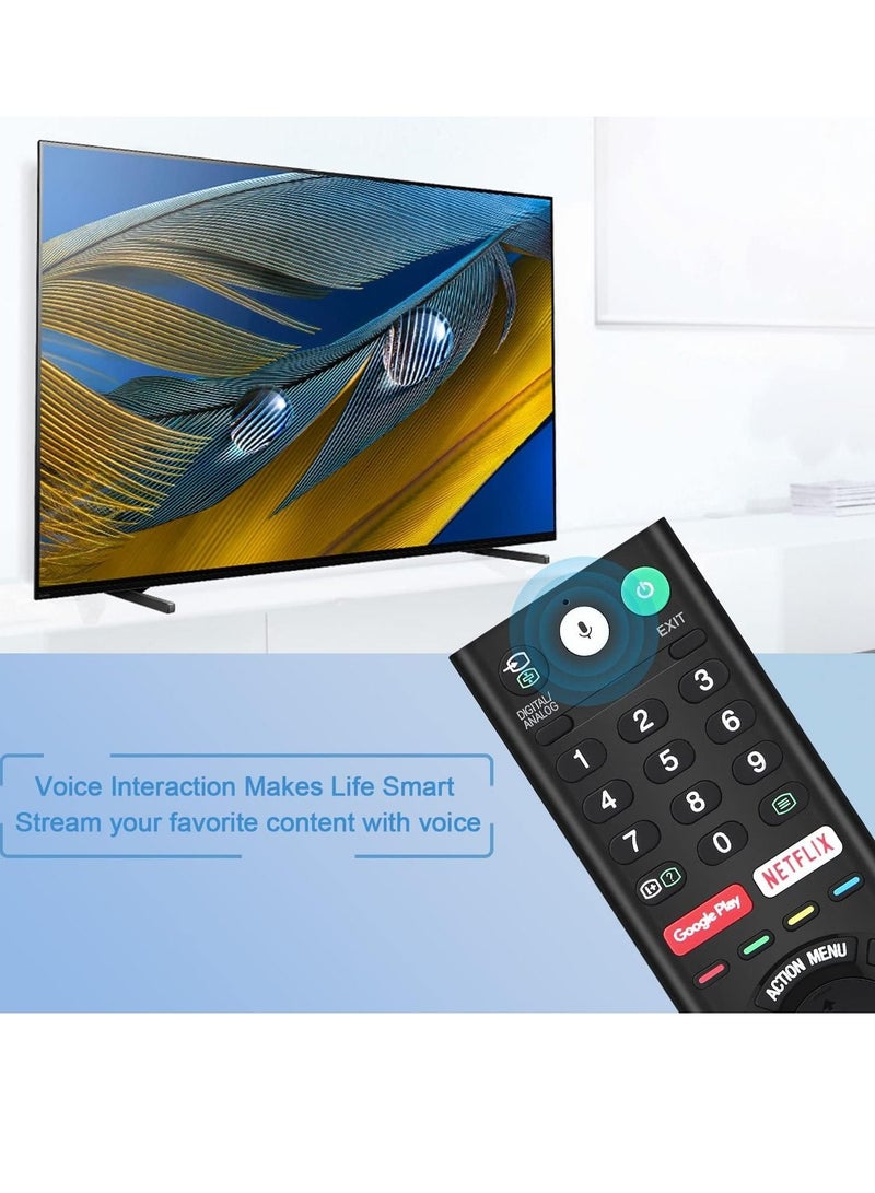 Universal Voice Remote Control for Sony Smart TV Bluetooth Controller All Sony Bravia LED OLED LCD 4K UHD HDTV HDR Android TV, with Google Play, Netflix Button RMF-TX200U, - Image 3