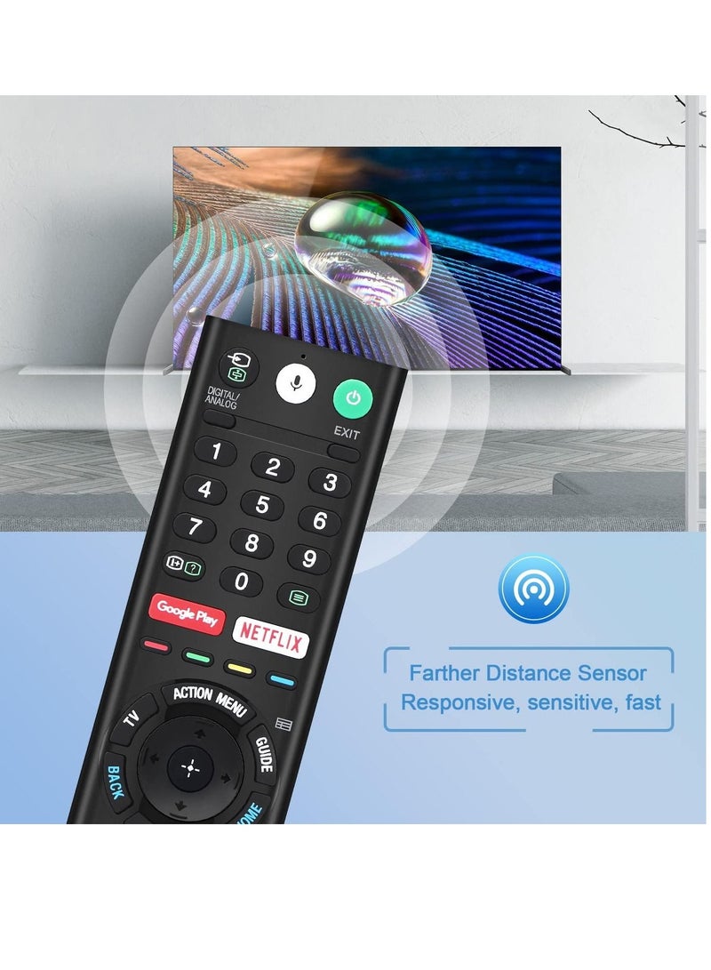 Universal Voice Remote Control for Sony Smart TV Bluetooth Controller All Sony Bravia LED OLED LCD 4K UHD HDTV HDR Android TV, with Google Play, Netflix Button RMF-TX200U, - Image 4