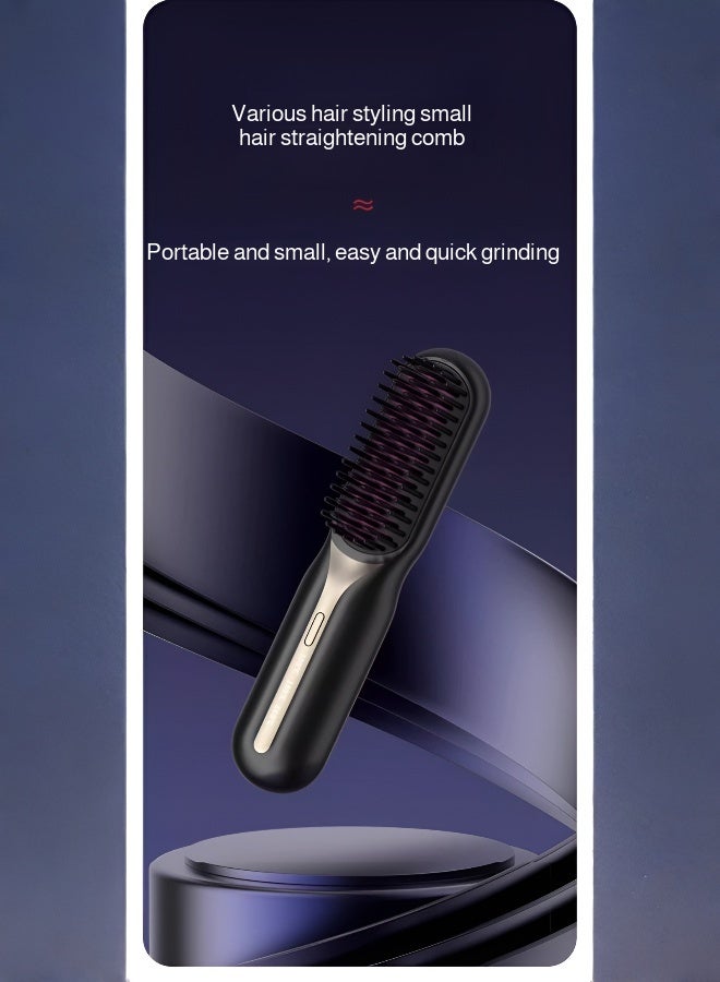 New Cordless Hair Straightener Comb with Negative Ions for Curling and Straightening - Image 4