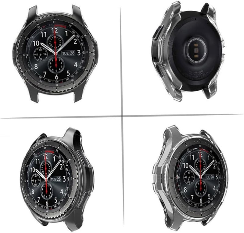Watch Case for Gear Transparent Shock Resistant Protective Frame Cover Easy Access to Buttons Ports Lightweight Design for Smartwatch - Image 2