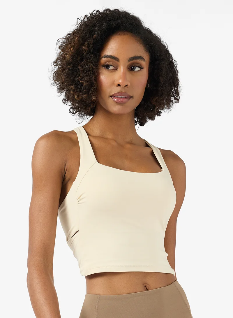 Sculpting Training Tank Top with Back Cutout