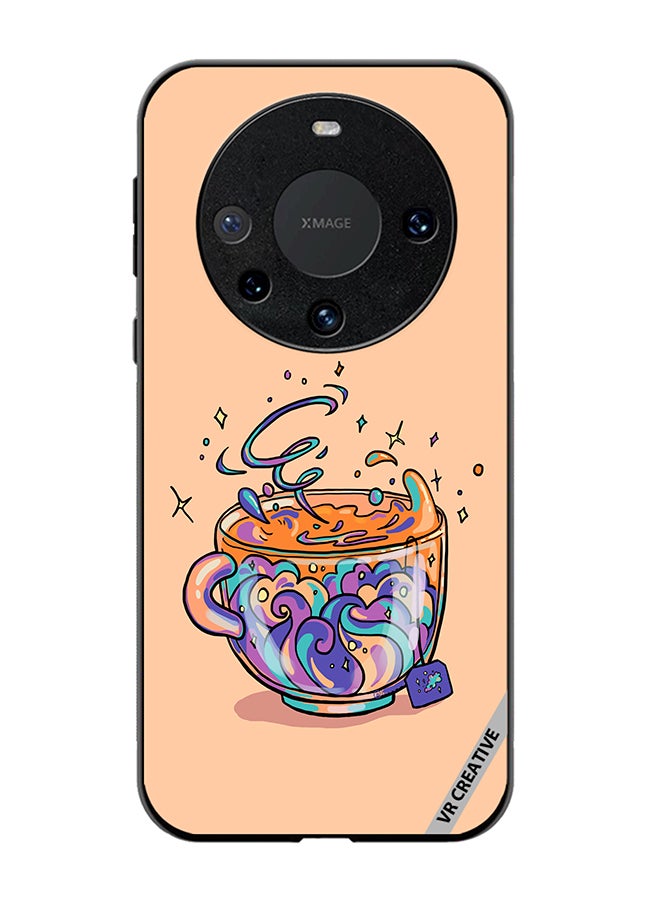 VR CREATIVE غطاء حماية لهاتف هواوي ميت 60 بتصميم شاي متعدد الألوان - Image 1