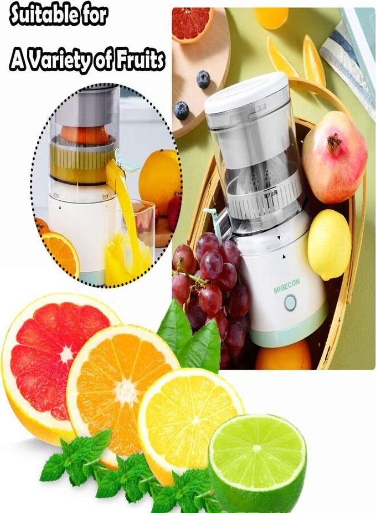 Dream Zone Citrus Juicer Machines Fruit Electric Orange Juicer Squeezer USB Rechargeable Easy Press Lemon Lime Orange Grapefruit Juice Squeezer Easy to Clean fruit juicer - Image 3