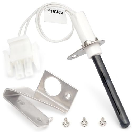 Dusledel 903110A 903110 Universal Furnace Hot Surface Ignitors With Plug, Round Silicon Nitride Hot Surface Igniters Kit Replacement for Nordyne Furnace Igniters 632504 - Image 1