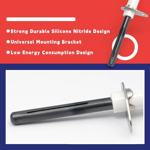 Dusledel 903110A 903110 Universal Furnace Hot Surface Ignitors With Plug, Round Silicon Nitride Hot Surface Igniters Kit Replacement for Nordyne Furnace Igniters 632504 - Image 5