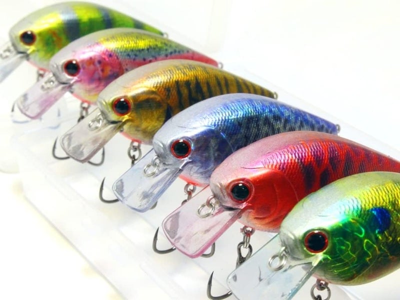 wLure Minnow Crankbait for Bass Fishing Bass Lure Jerkbait Fishing Lures and Tackle Box - Image 1