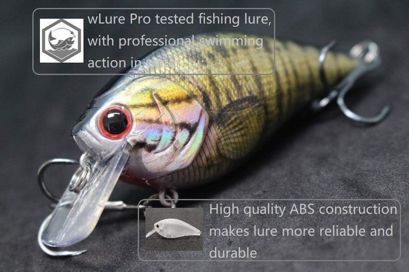 wLure Minnow Crankbait for Bass Fishing Bass Lure Jerkbait Fishing Lures and Tackle Box - Image 5