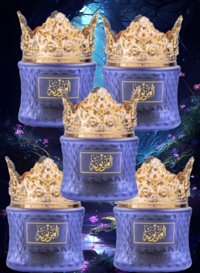 Banafa 5 Pieces Bakhoor Oud Moattar Al Mazunah 35g - Image 1