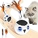 ORSDA Cat Ball Toys Interactive Cat Toy for Indoor Bored Indoor Cats Kitten Toys Automatic Electric Bird Moving Ball Toy 4 Mode Voice Touch Control Rolling Chirping Stimulating 2 Feather Tails - Image 3