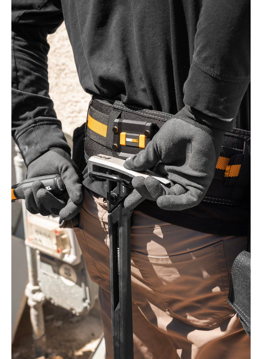 TOUGHBUILT ToughBuilt - Modular Hammer Loop - Durable Hammer Holder/Holster/Catch Clips on Any Belt or Pocket, Extreme-Duty Steel Loop/Metal Ring, Unique Power Cord MGMT, Heavy-Duty Construction - (TB-52)  - Image 4