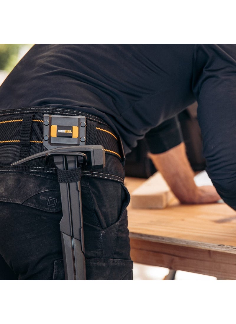 TOUGHBUILT ToughBuilt - Modular Hammer Loop - Durable Hammer Holder/Holster/Catch Clips on Any Belt or Pocket, Extreme-Duty Steel Loop/Metal Ring, Unique Power Cord MGMT, Heavy-Duty Construction - (TB-52)  - Image 3