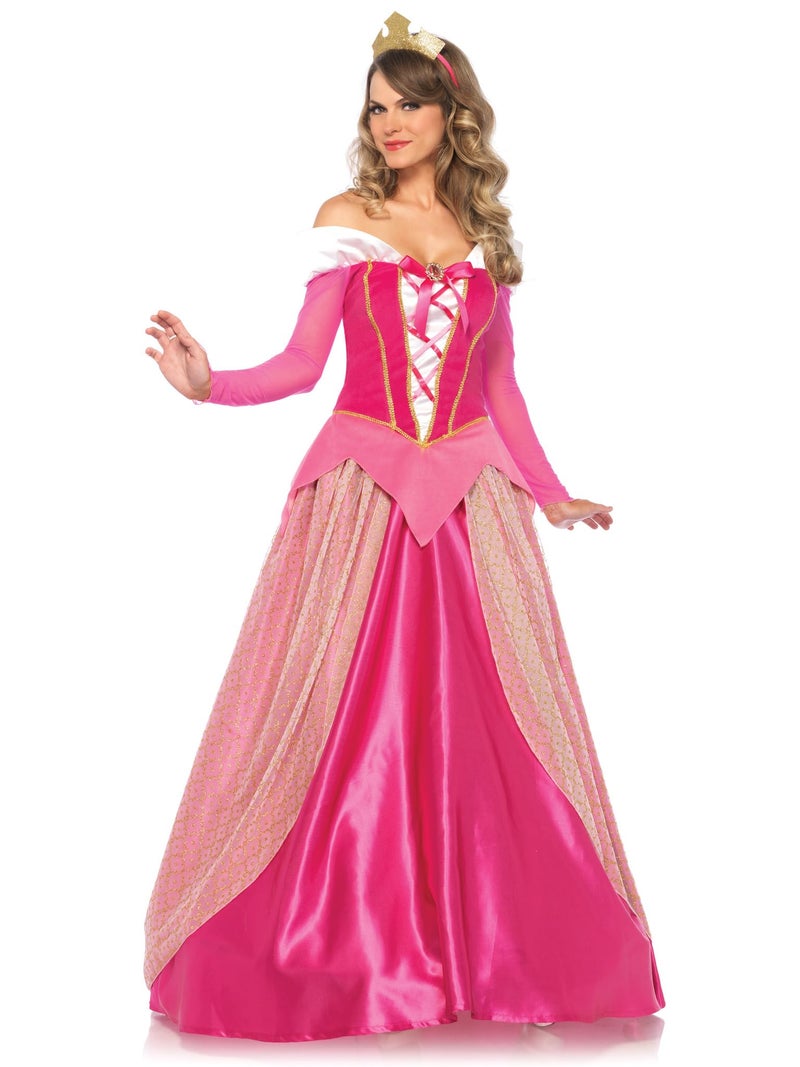Leg Avenue Womens Classic Sleeping Beauty Princess Aurora Costume Pink Medium