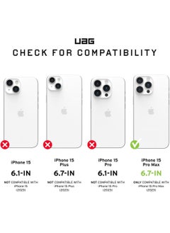 Urban Armor Gear UAG Pathfinder SE MagSafe for iPhone 15 Pro Max Case Cover [18 Feet Drop tested]  - Black Midnight Camo  - Image 2