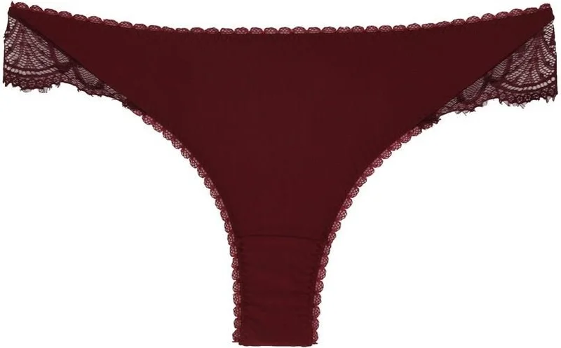 ماجيك فورم 385 Women's Lace Panties-Claret Red