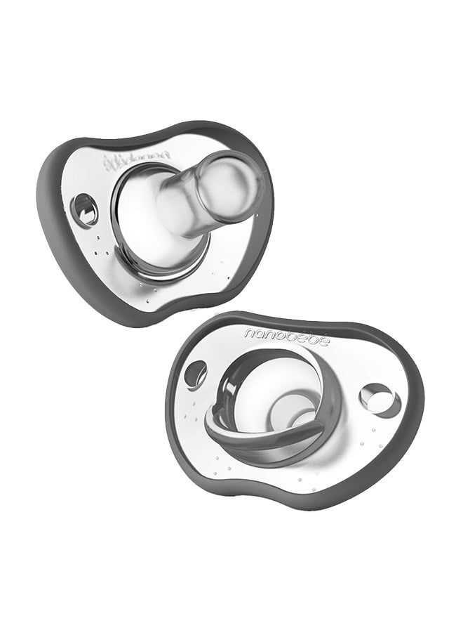 Baby Pacifiers 0-3 Month -Orthodontic, Curves Comfortably With Face Contour, Award Winning For Breastfeeding Babies 2 Pack, Grey - pzsku/ZE0509745FF05871A0F07Z/45/_/1708402431/af67cae6-3526-4890-a3a2-39e0f935f527