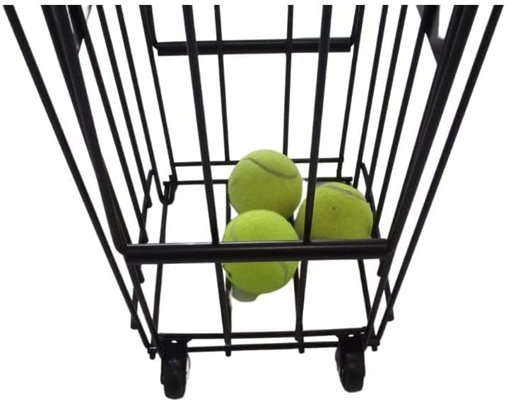 Coolcapis Tennis Ball Hopper with Wheels for Tennis Coaches Players Schools Clubs, Tennis Court Equipment/Accessory (75 Balls Capacity) - Image 3