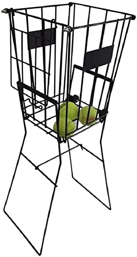 Coolcapis Tennis Ball Hopper with Wheels for Tennis Coaches Players Schools Clubs, Tennis Court Equipment/Accessory (75 Balls Capacity) - Image 2