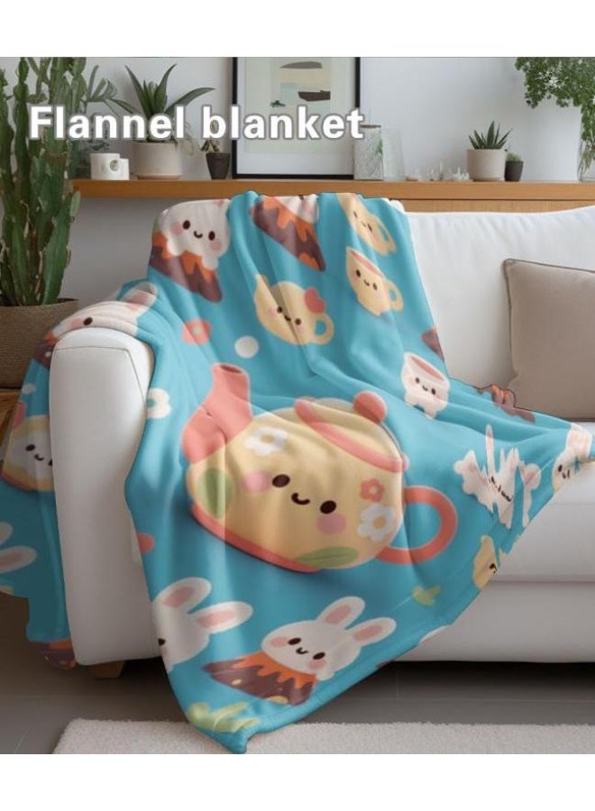 general Flannel thin blanket (warm and comfortable, suitable for sleep, gaming, dust removal and sandproof) 150cm*200cm - 414 - Image 5