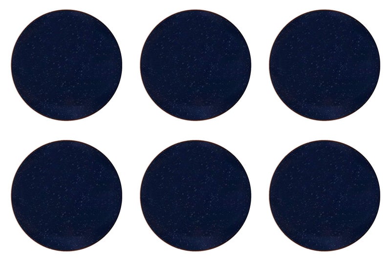 Hitkari Potteries Porcelain Rustic Navy Full Plate Set of 6 pc for Home Kitchen Ceramic Full Plate Set Full Plate 27cm Blue - Image 3