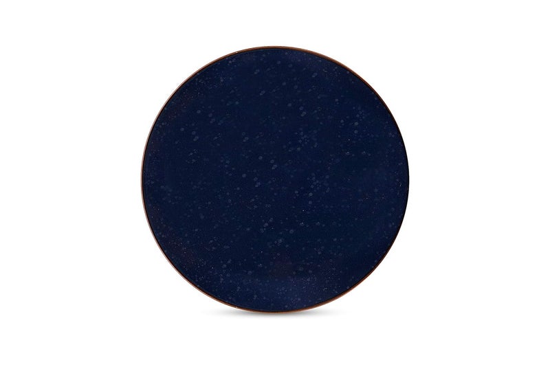 Hitkari Potteries Porcelain Rustic Navy Full Plate Set of 6 pc for Home Kitchen Ceramic Full Plate Set Full Plate 27cm Blue - Image 2