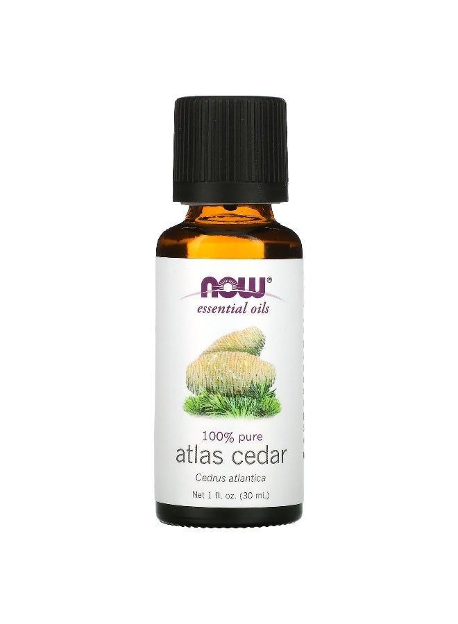 Now Foods NOW Foods, Essential Oils, Atlas Cedar, 1 fl oz (30 ml)  - Image 1