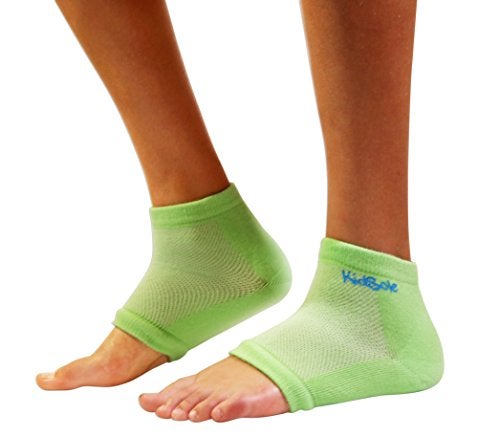 KidSole RX Gel Sports Sock for Kids with Heel Sensitivity from Severs Disease Plantar Fasciitis US Kids Sizes 27 Neon Green - Image 5