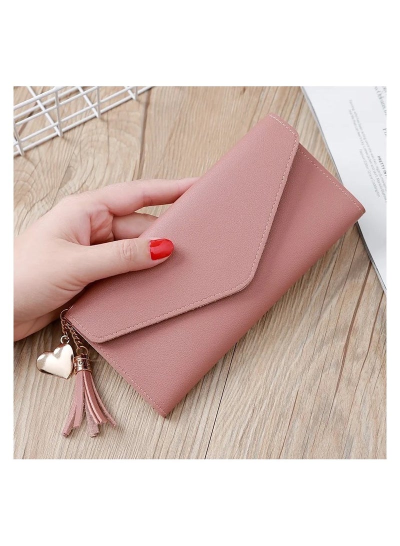 Women Wallet Card Holder Purse Zipper Buckle Elegant Clutch Wallet Ladies Purse