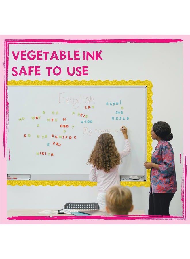 ERKE 60 Feet Bulletin Board Borders, Golden Glitter Rolled Border Trim Scalloped Board Border with Wavy Line Design Decoration for School, Classroom & Office - Image 5