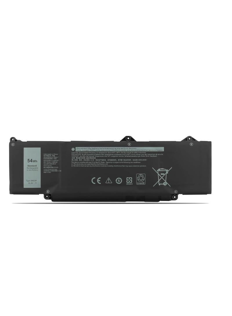Terabyte DR02P 2X1V9 02X1V9 803W6 0803W6 SW02XL Laptop Battery Replacement for Dell Latitude 5440 5450 5540 5550 Precision 3480 3490 3580 3590 Mobile Workstation Series (11.4V 54Wh) - Image 1