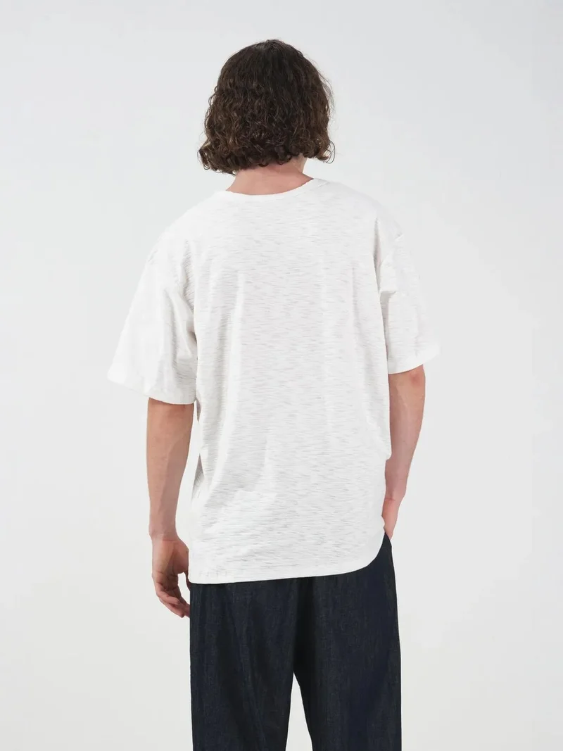 جيستو GIESTO Crew Neck Button Detail T-Shirt