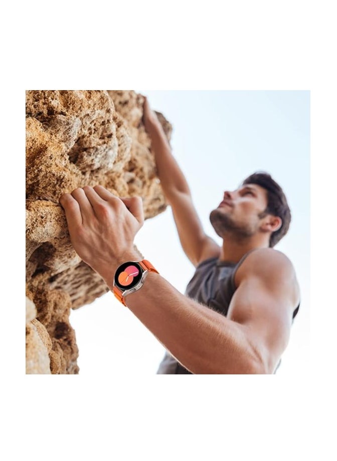 Generic Durable Band 22 Compatible with Huawei Watch /GT2 / GT2 PRO / GT Runner / GT3 / GT3 Pro / GT4 / GT4 Pro / GT1 46mm, TenTech Knitted Alpine Loop Sports Band – Orange  - Image 5