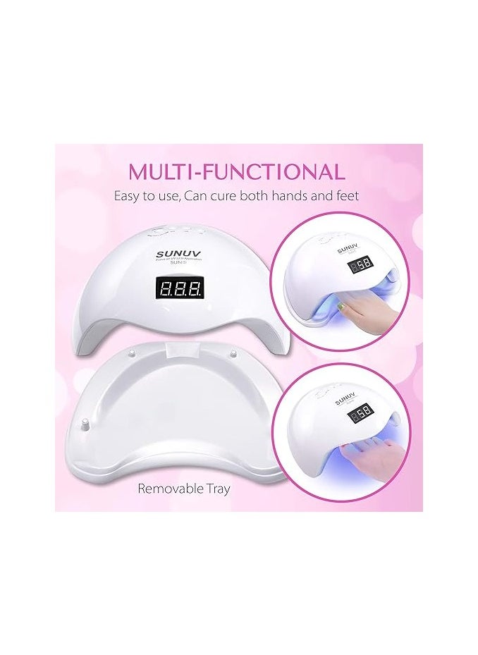 Generic - Eigshow UV Light for Gel Nails,SUNUV LED Nail Lamp for Gel Polish 36W Nail Dryer with 4 Timers SUN5 - Image 1