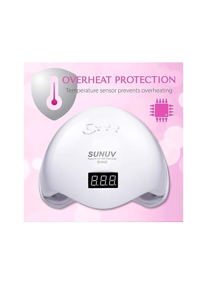 Generic - Eigshow UV Light for Gel Nails,SUNUV LED Nail Lamp for Gel Polish 36W Nail Dryer with 4 Timers SUN5 - Image 1