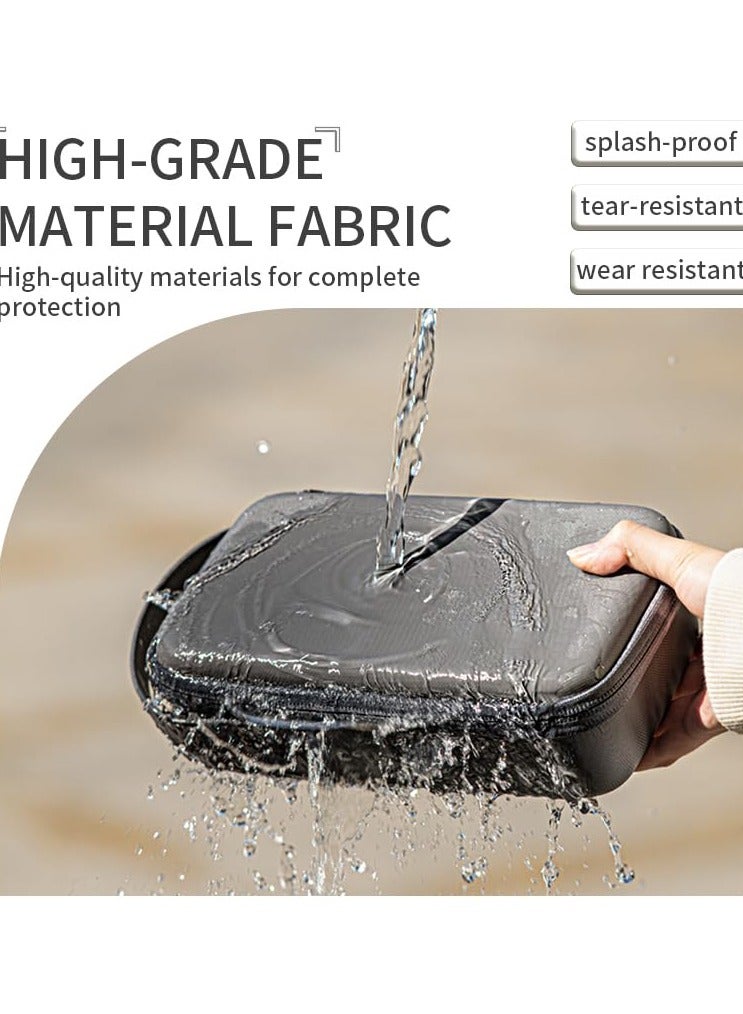 SYOSI DJI Osmo Pocket 3 Carrying Bag, Fit for Osmo Pocket 3, Waterproof Hard Carrying Case, Portable U Storage Protective Bag for DJI Osmo Pocket 3 Creator Combo Accessories, PU Leather Storage - Image 4