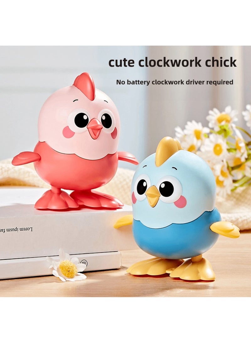 Wind-Up Jumping Chicken Toy – Manual Clockwork Yellow Chicken, Fun Crawling & Jumping Puzzle Animal for Kids 3+ | Durable, Entertaining & Gender-Neutral | Perfect Gift for Christmas, Thanksgiving & New Year - Image 3