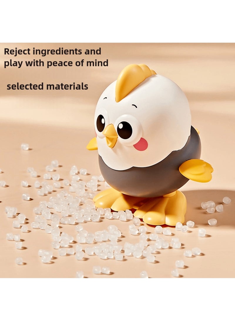 Wind-Up Jumping Chicken Toy – Manual Clockwork Yellow Chicken, Fun Crawling & Jumping Puzzle Animal for Kids 3+ | Durable, Entertaining & Gender-Neutral | Perfect Gift for Christmas, Thanksgiving & New Year - Image 5