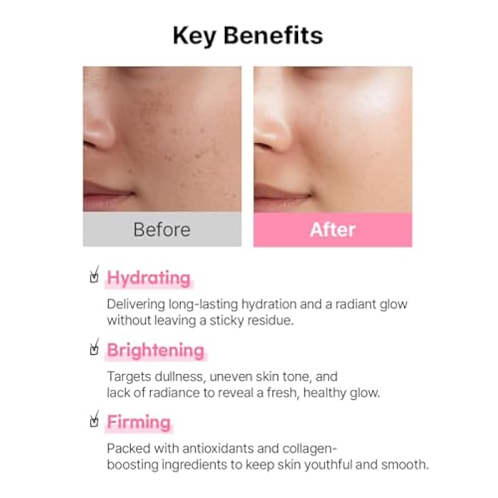 Hanskin Hyaluron Moisture Sheet Mask – Korean Hydrating Glass Skin Face Mask with Hyaluronic Acid, Vitamin C & Madecassoside | Pink Glow Moisturizing, Brightening, Calming & Soothing Skincare, 10EA - Image 4