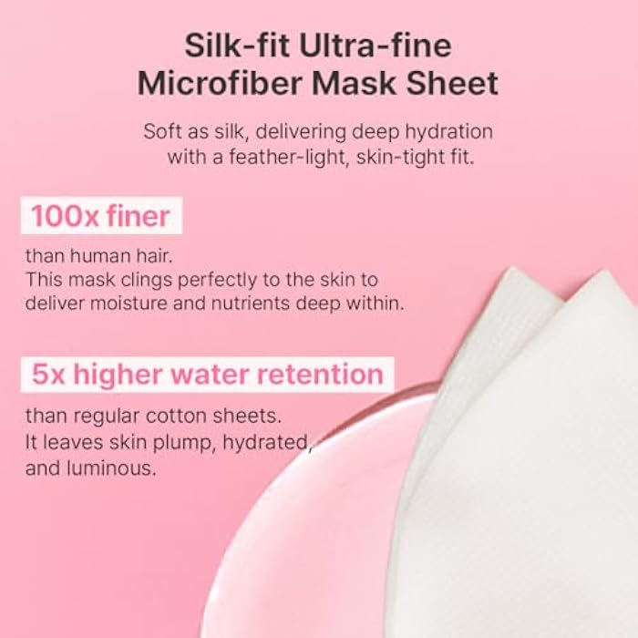 Hanskin Hyaluron Moisture Sheet Mask – Korean Hydrating Glass Skin Face Mask with Hyaluronic Acid, Vitamin C & Madecassoside | Pink Glow Moisturizing, Brightening, Calming & Soothing Skincare, 10EA - Image 3