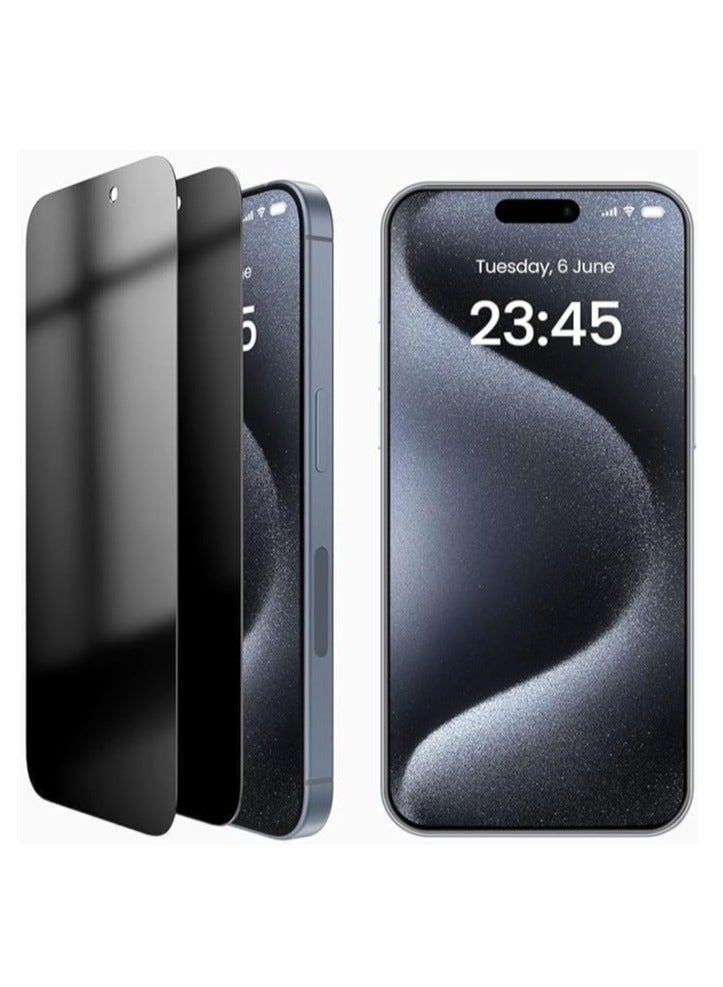 إلترازون واقي شاشة زجاجي لهاتف iPhone 15 Pro Max واقي شاشة من الزجاج المقسى بالكامل من الحافة إلى الحافة لهاتف iPhone 15 Pro Max (2023) (iPHONE 15 PRO MAX) - Image 1