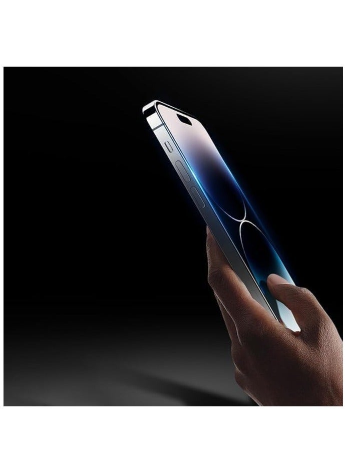 إلترازون واقي شاشة زجاجي لهاتف iPhone 15 Pro Max واقي شاشة من الزجاج المقسى بالكامل من الحافة إلى الحافة لهاتف iPhone 15 Pro Max (2023) (iPHONE 15 PRO MAX) - Image 5