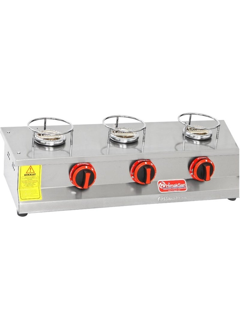 Himaksan Industrial LPG Cylinder 3 Burner Kunefe Oven Machine 