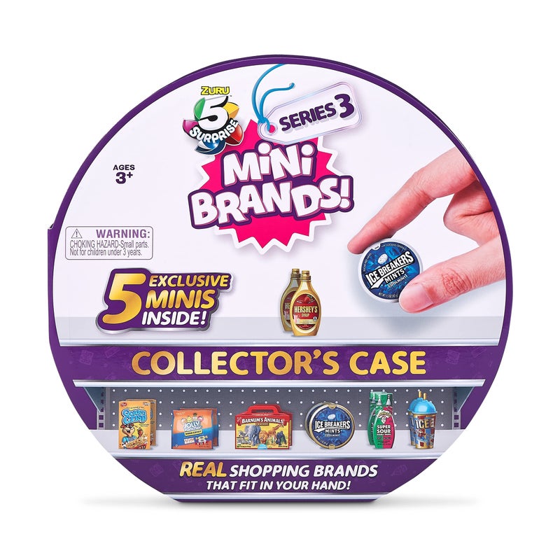 5 Surprise Mini Brands Series 3 Collector's Kit - Amazon Exclusive Mystery Capsule Real Miniature Brands by Zuru (3 Capsules + 1 Case),Multi - Image 4