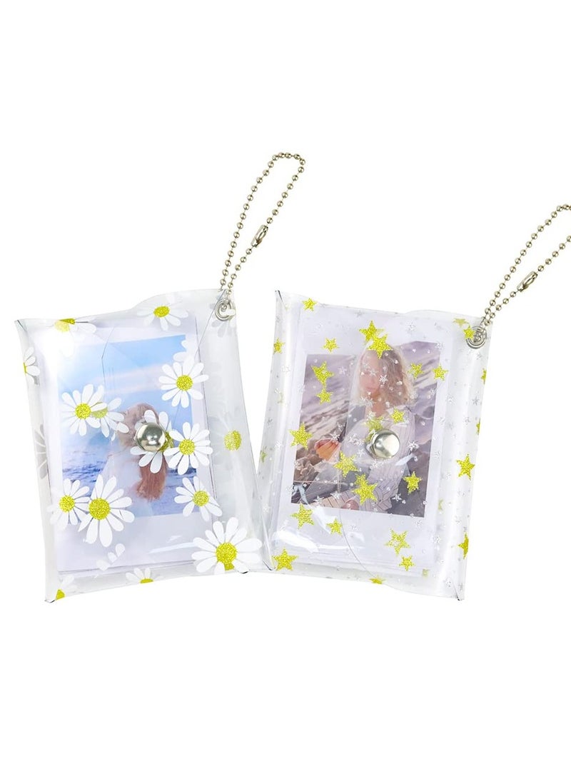 Zikra Photo Storage Bag for Fujifilm Instax Mini 11, Camera Square Photo Wallet Envelope Bag Accessories Storage Holster Star Daisy (2PCS) - Image 3